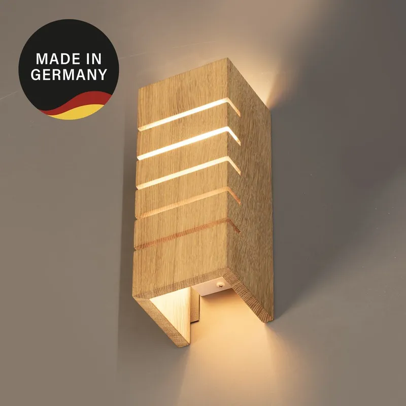 Wochenendangebot Fischer&Honsel SHINE-WOOD 30587 Wandleuchte 1x25w/e14 ip20