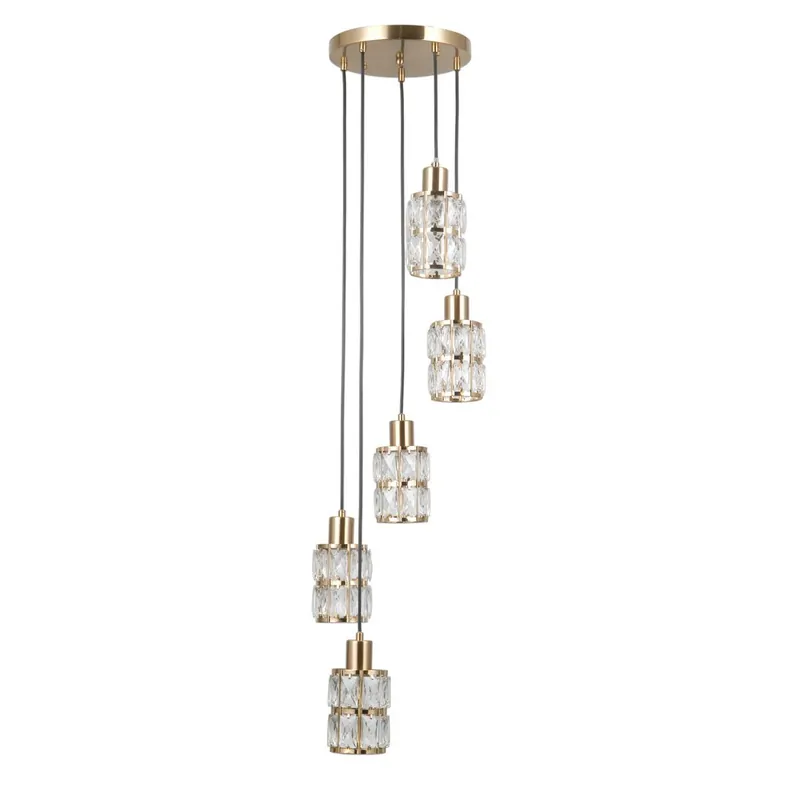 Zertifiziert Italux Alma PND-40668-5-HBR Pendelleuchte 5x40W/E27 IP20