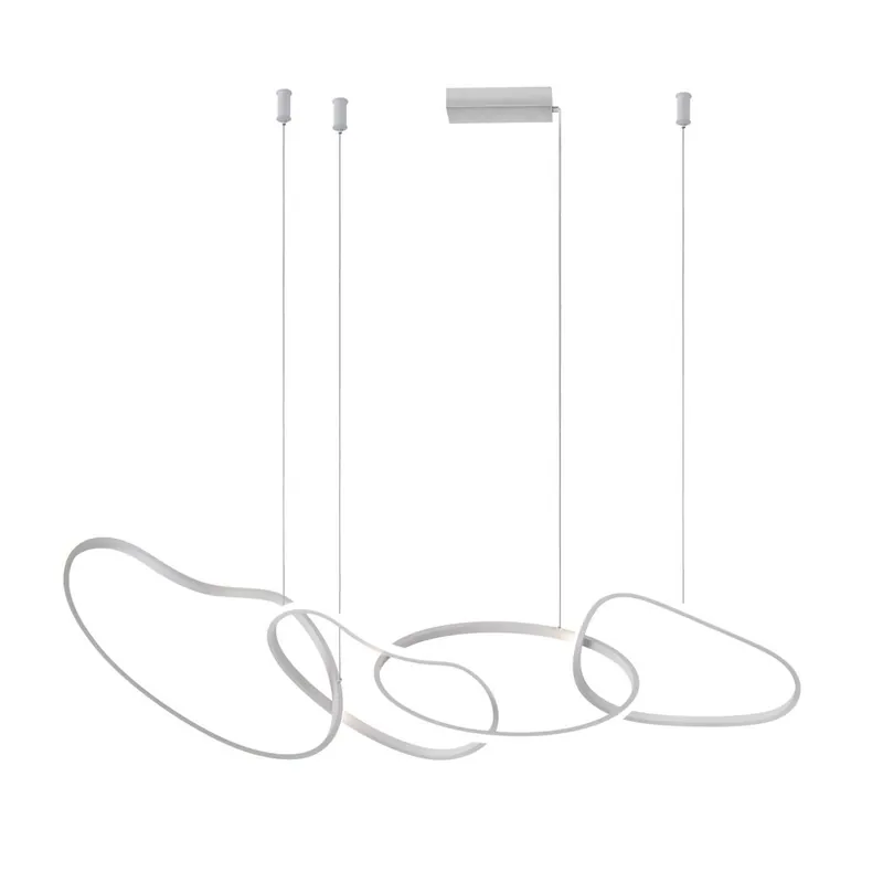 Direkt Vom Hersteller Italux Fonte PND-22412-S4-WH Pendelleuchte 4x60W/LED 3000K|4000K|6000K 5300lm IP20