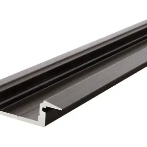 Top-Preis Deko-Light Profil, T-Profil flach ET-01-10, Aluminium, Schwarz Eloxiert, 1000mm