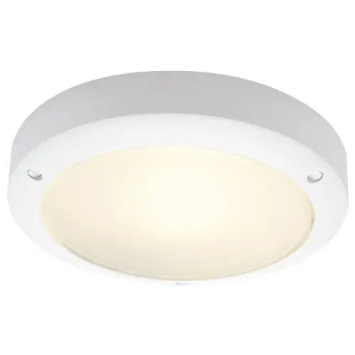 SLV BULAN Deckenleuchte, rund, weiss, E14, max. 60W, satiniertes Glas Preisknaller