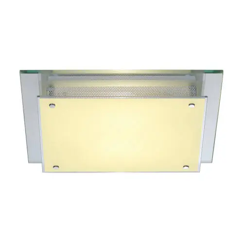 SLV GLASSA SQUARE E27 Deckenleuchte, eckig, 2xE27, max. 2x60W Neu