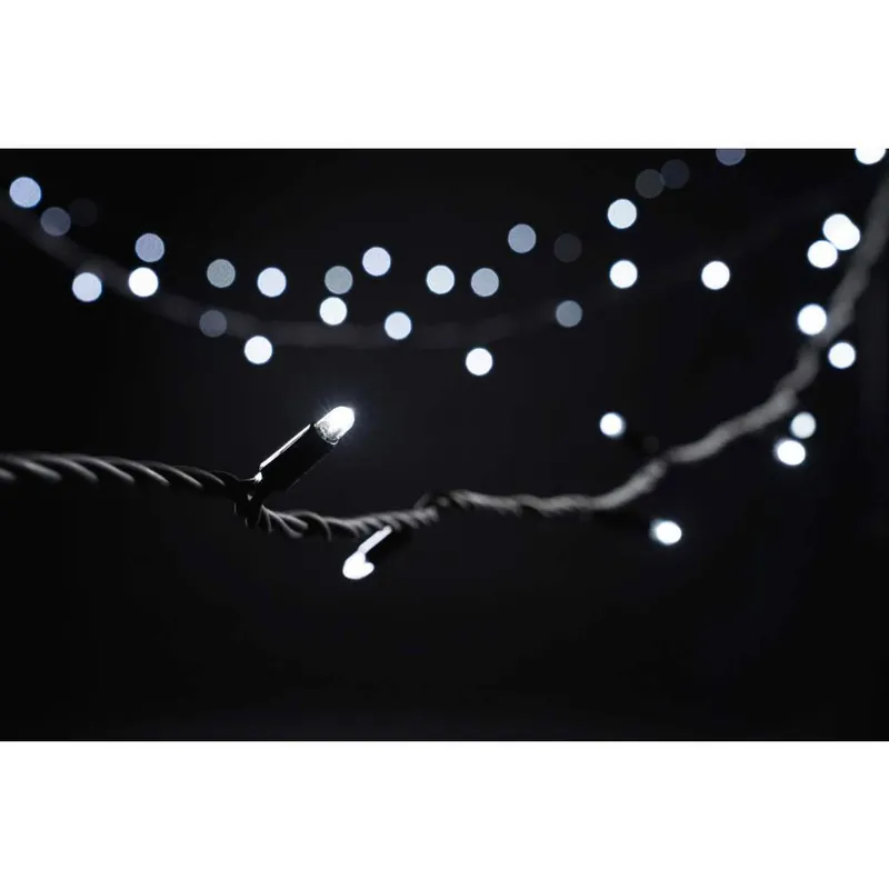 MK-Illumination String Lite®QF+, 120 LEDwh, 20m,schwarzes Kabel, 220-240V, 7W Preisknaller