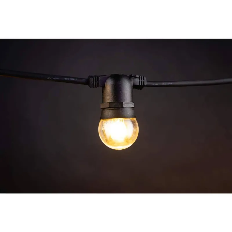MK-Illumination Deco Golf Ball E27, warm weiße LEDs klare Kappe, 7 LED's, 220-240V, 0,7W Preis Gesenkt
