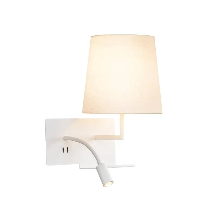 Jetzt Kaufen SLV SOMNILA FLEX Indoor LED Wandaufbauleuchte 3000K weiß Version rechts inkl. USB Anschluss