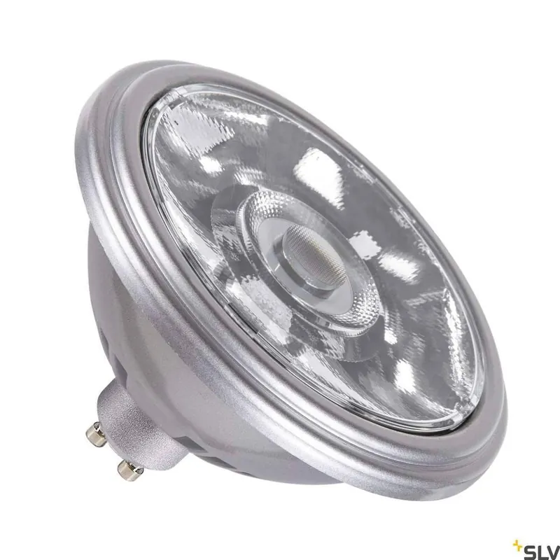 SLV QPAR111 GU10, LED Leuchtmittel silber 12,5W 4000K CRI90 10° Sichere Zahlung