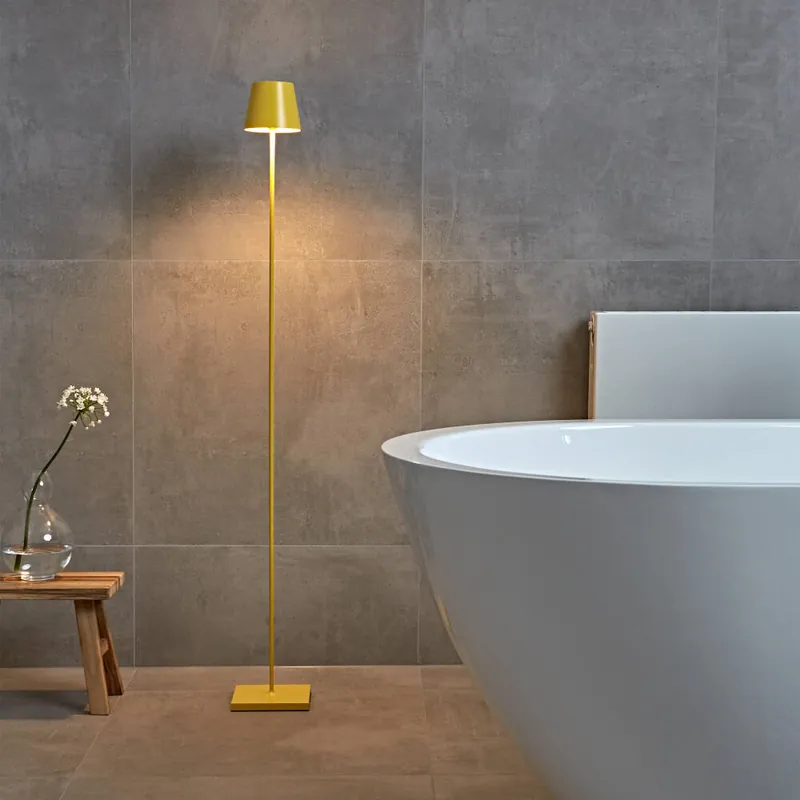 Sigor Nuindie Akku-Stehlampe gelb LED rund 1200mm IP54 dimmbar Flex-Mood Easy-Connect Expressversand