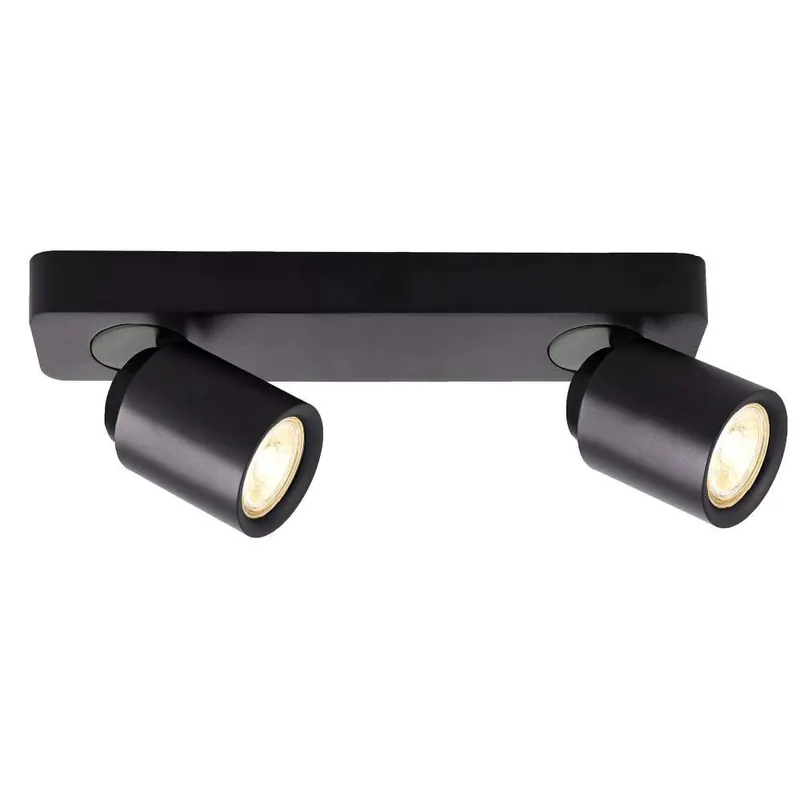 Deko-Light Deckenaufbauleuchte, Librae Linear II, 2x max. 50 W GU10, Schwarz, 220-240 V/AC, 50 / 60 Hz Markenware