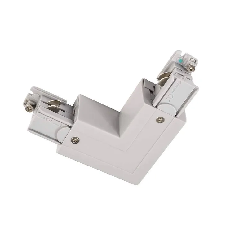 Günstig Deko-Light 3-Phasen Schienensystem, D Line 90°-Verbinder links-rechts mit Wechselmechanik, Fenstergrau RAL 7040