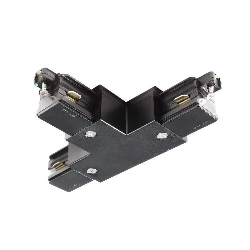 Schnäppchen Deko-Light 1-Phasen Schienensystem, D One T-Verbinder, links-links-rechts, schwarz, Schwarz, 220-240 V/AC