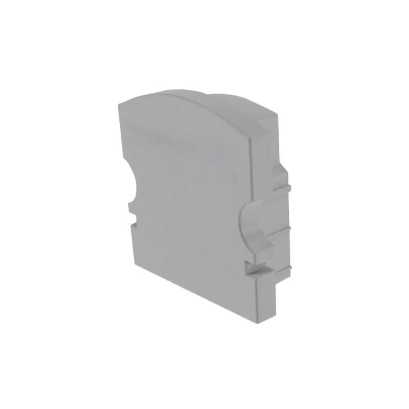Deko-Light Profil Endkappe, Endkappe F-AU-02-10 Set 2 Stk, Kunststoff, Grau, Tiefe: 16 mm, Breite: 6 mm, Höhe: Direktkauf