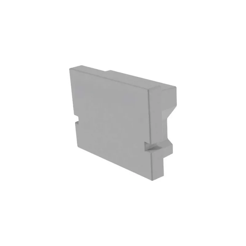 Aktuell Deko-Light Profil Endkappe, Endkappe H-AU-01-10 Set 2 Stk, Kunststoff, Grau, Tiefe: 16 mm, Breite: 6 mm, Höhe: