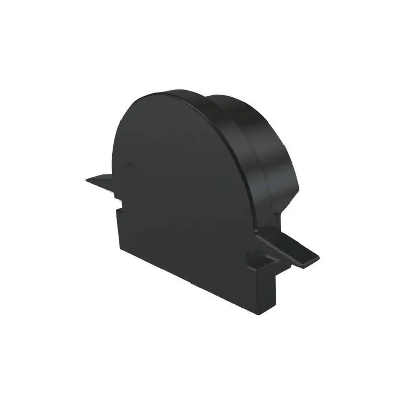 Top-Seller Deko-Light Profil Endkappe, Endkappe R-ET-01-12 Set 2 Stk, Kunststoff, Schwarz, Tiefe: 27 mm, Breite: 6 mm, Höh