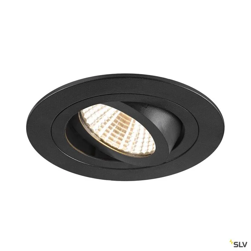 Nur Heute SLV NEW TRIA® 75, Deckeneinbauleuchte, 2700K, 38°, IP 20, rund, schwarz