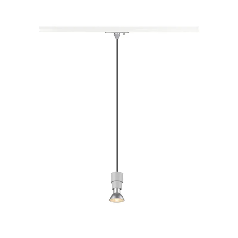 Sonderaktion SLV PURI 2.0 Basic, 1 Phasen Pendelleuchte, GU10, Pendellänge 200cm, 1x max. 6W, grau