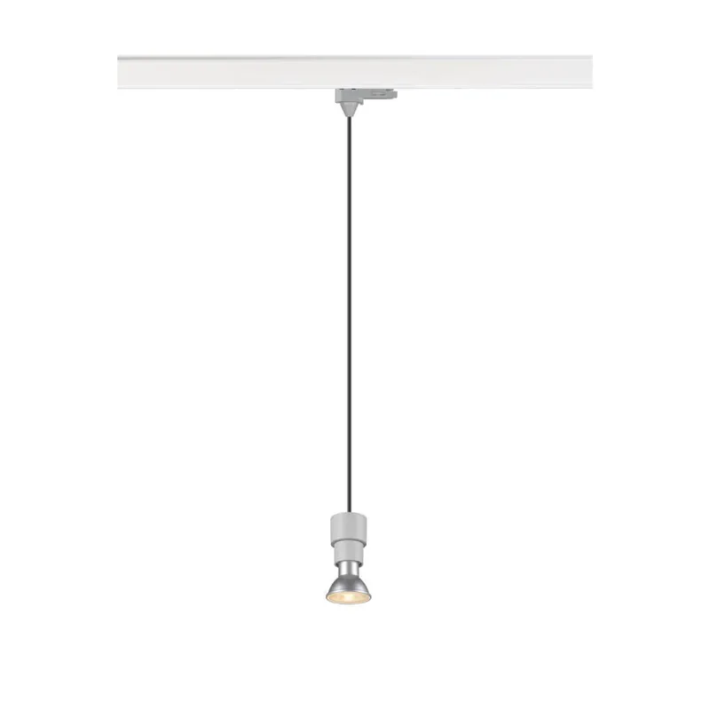 Sonderaktion SLV PURI 2.0 Basic, 3 Phasen Pendelleuchte, GU10, Pendellänge 200cm, 1x max. 6W, grau