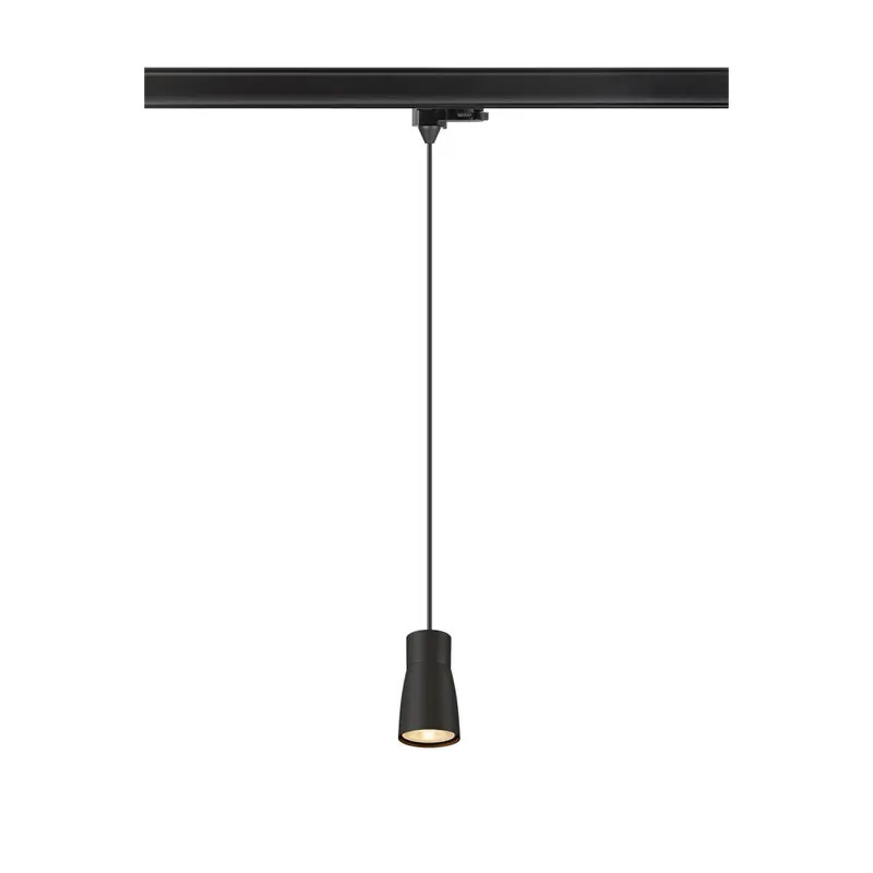 SLV PURI 2.0 Dome, 3 Phasen Pendelleuchte, GU10, Pendellänge 200cm, 1x max. 6W, schwarz Top-Preis