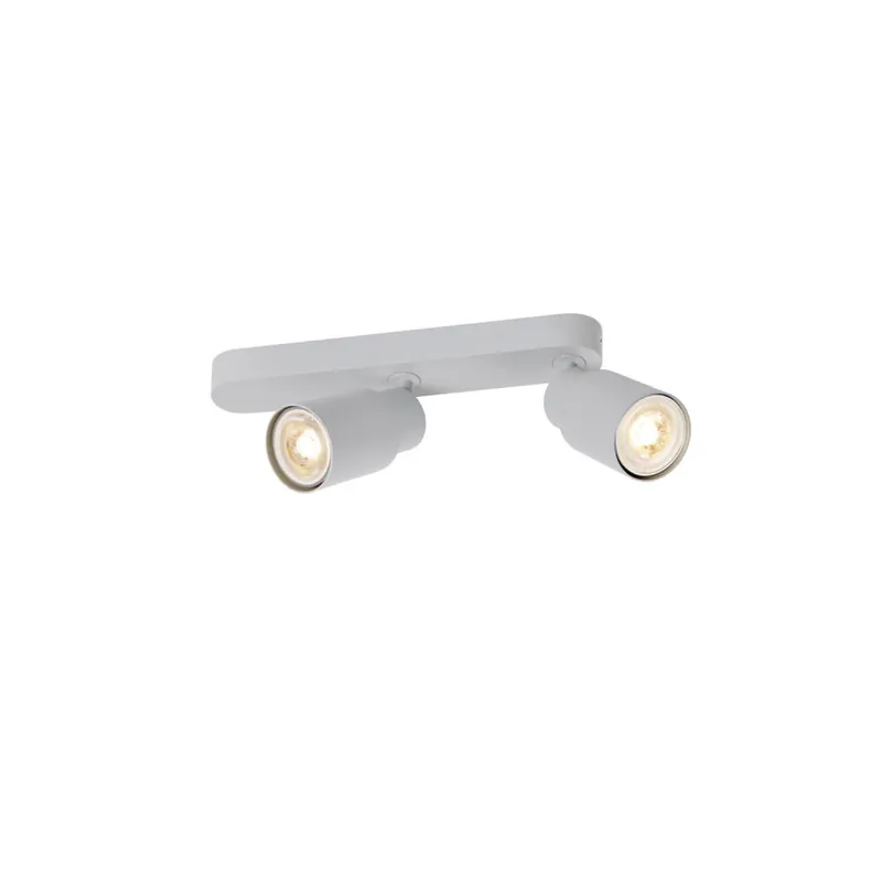 Bestpreis SLV PURI 2.0 Tube, Wand- und Deckenaufbauleuchte, asymmetrisch, 2 x max. 6W GU10, grau
