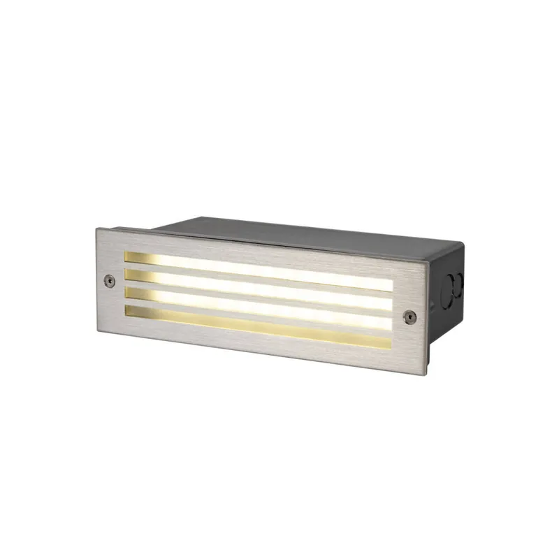Top-Seller SLV BRICK MESH, Wandeinbauleuchte, rechteckig, 3000K, 5W, IP55, schwarz