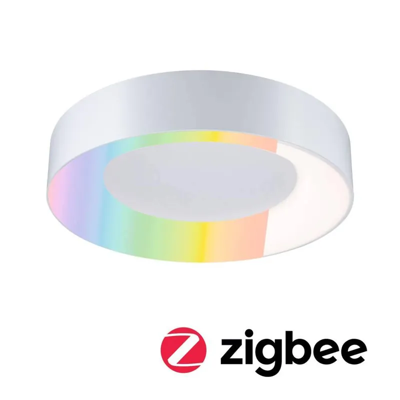 Paulmann LED Deckenleuchte Smart Home Zigbee 3.0 Casca IP44 RGBW+ 1750lm 230V 20W dimmbar Weiß matt Finale Aktion