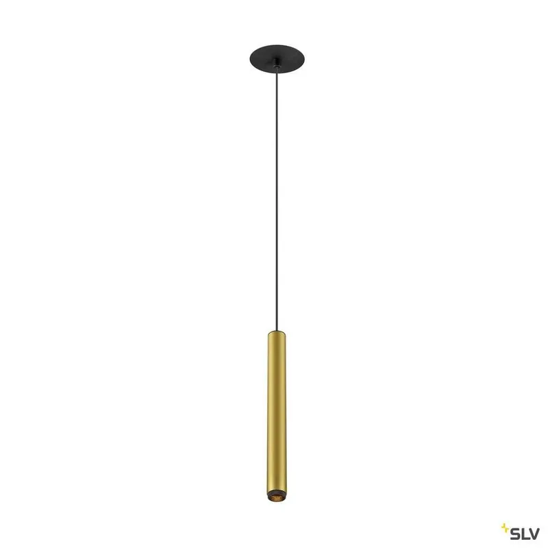 SLV GRIP! S, Pendelleuchte, PHASE, Pendellänge 200 cm, 2700 K, 29°, gold / schwarz Sichere Zahlung