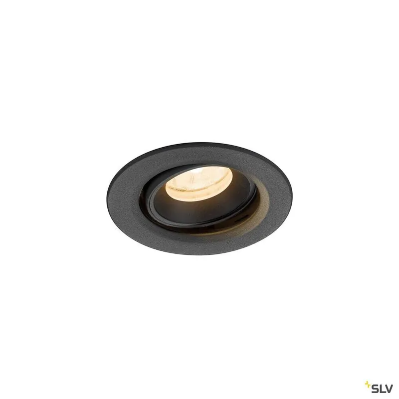 SLV NUMINOS® MOVE XS, Deckeneinbauleuchte, 2700 K, 20°, IP20, rund, schwarz Preisreduziert
