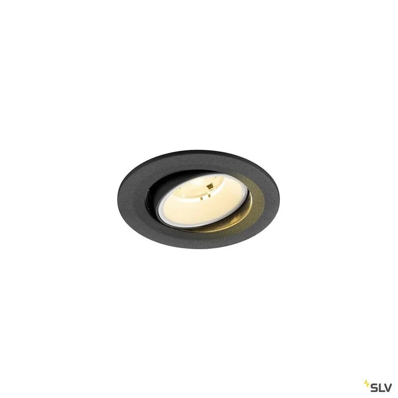 Heißes Angebot SLV NUMINOS® MOVE S, Deckeneinbauleuchte, 3000 K, 20°, IP20, rund, schwarz / weiß