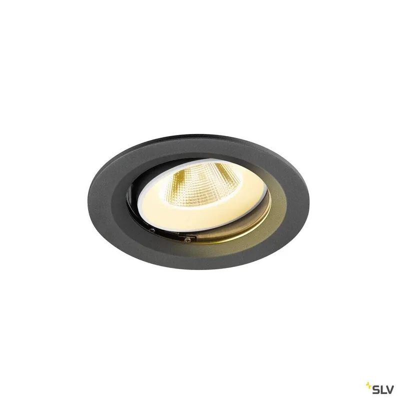 Begrenztes Angebot SLV NUMINOS® MOVE M, Deckeneinbauleuchte, 3000 K, 20°, IP20, rund, schwarz / weiß