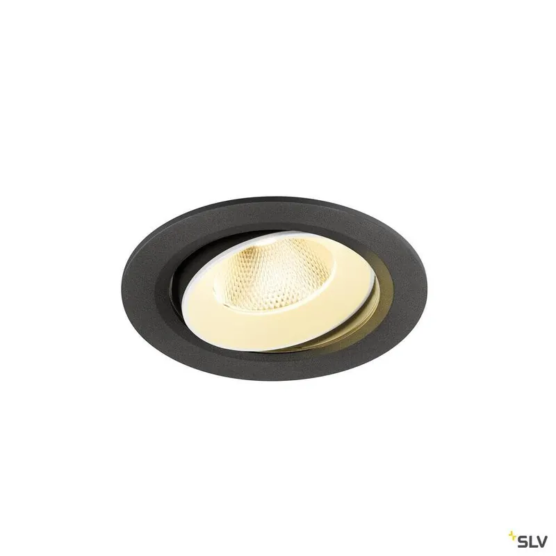 Preis Gesenkt SLV NUMINOS® MOVE L, Deckeneinbauleuchte, 3000 K, 20°, IP20, rund, schwarz / weiß