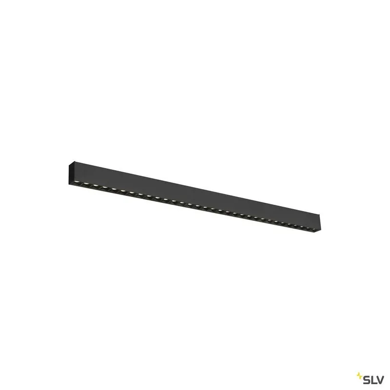 Preisreduziert SLV GLENOS® PRO, Deckenaufbauleuchte, 1,2m, DALI, UGR19, 4000K, 30 W, 75°, schwarz