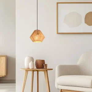 Mega-Angebot RL LIVE YOUR LIGHT 							Kleine Pendelleuchte LUCILLE mit Lampenschirm aus Papiergarn, Ø 20cm