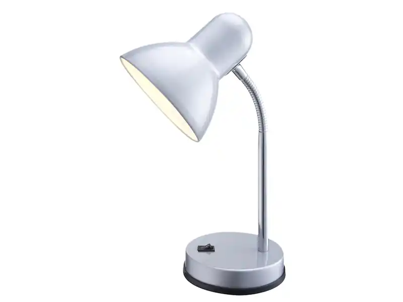 Globo Funktionale Schreibtischlampe / Tischleuchte BASIC in Silber, Flexrohr Preiswert