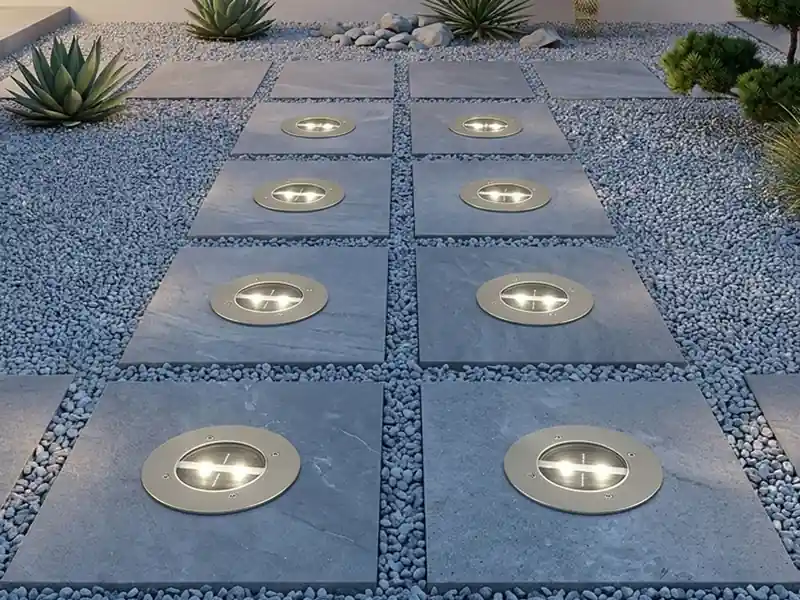Schneller Versand Ranex Solar LED Bodeneinbaustrahler 8er SET für Außen, Edelstahl rund Ø14cm IP67
