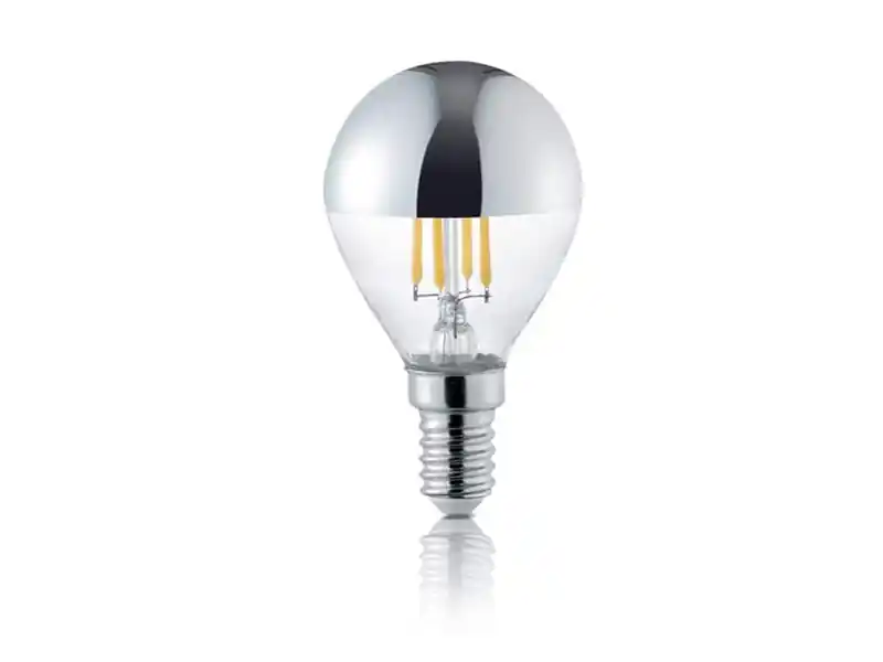 Trio Leuchten E14 Filament LED Chrom, 4 Watt, 420 Lumen, warmweiß, Ø4,5cm, nicht dimmbar Meistverkauft