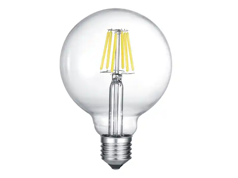 Trio Leuchten E27 Filament LED - 8 Watt, 806 Lumen, warmweiß, Ø9,5cm - 3 Stufen Dimmer Meistverkauft