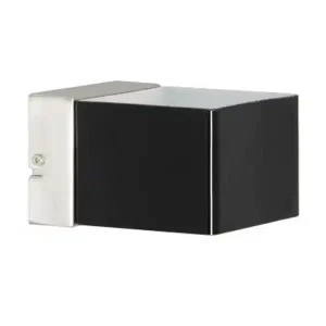 Ranex Badezimmer Wandlampe GARDA, Up- & Downlight Glas Schwarz, Quadrat 10cm Neue Kollektion