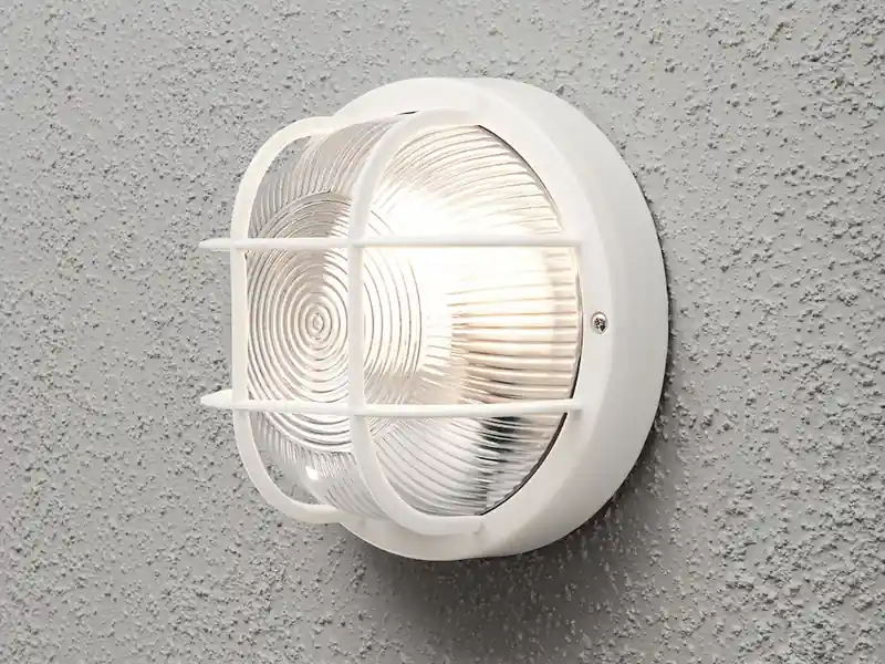 Garantierte Lieferung meineWunschleuchte LED Kellerleuchte für Wand-& Deckenmontage Ø18,5cm, Weiß