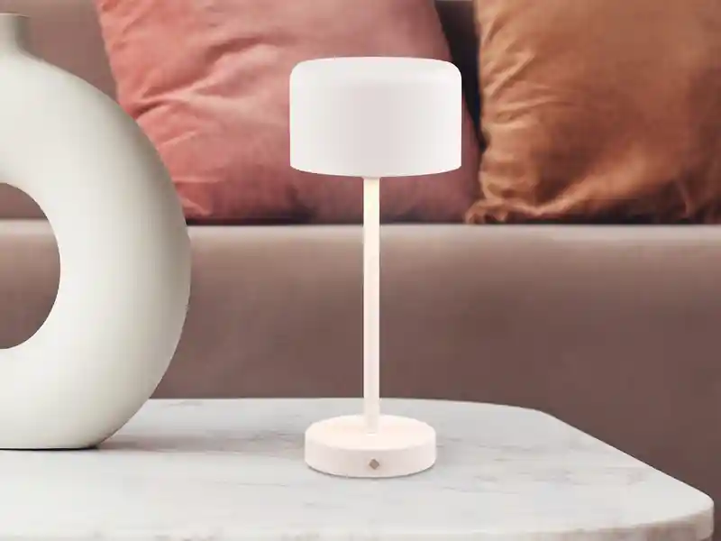 Sofort Bestellen RL LIVE YOUR LIGHT Akku Tischleuchte JEFF per USB aufladbar, Sensordimmer, Weiß, Höhe 30cm