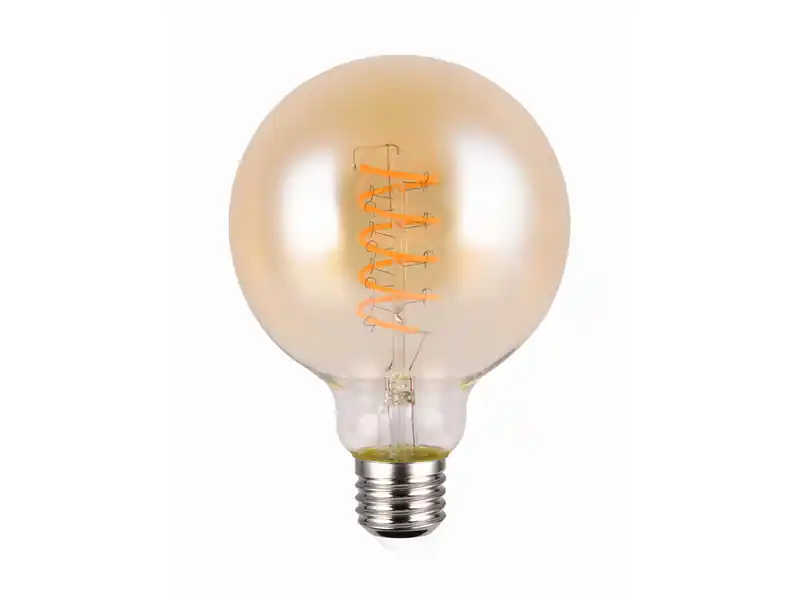 Trio Leuchten E27 Deko LED - 7 Watt, 400 Lumen, 1800 K warmweiß - Ø9,5cm 3 Stufen Dimmer Neuheit