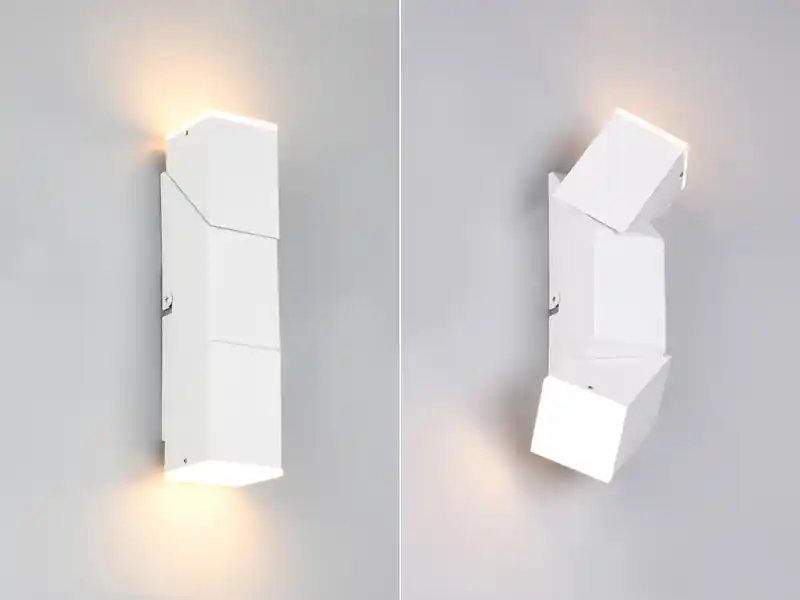 Top-Preis Trio Leuchten LED Wandleuchte RAGLAN für innen schwenkbar Weiß, Höhe 17cm