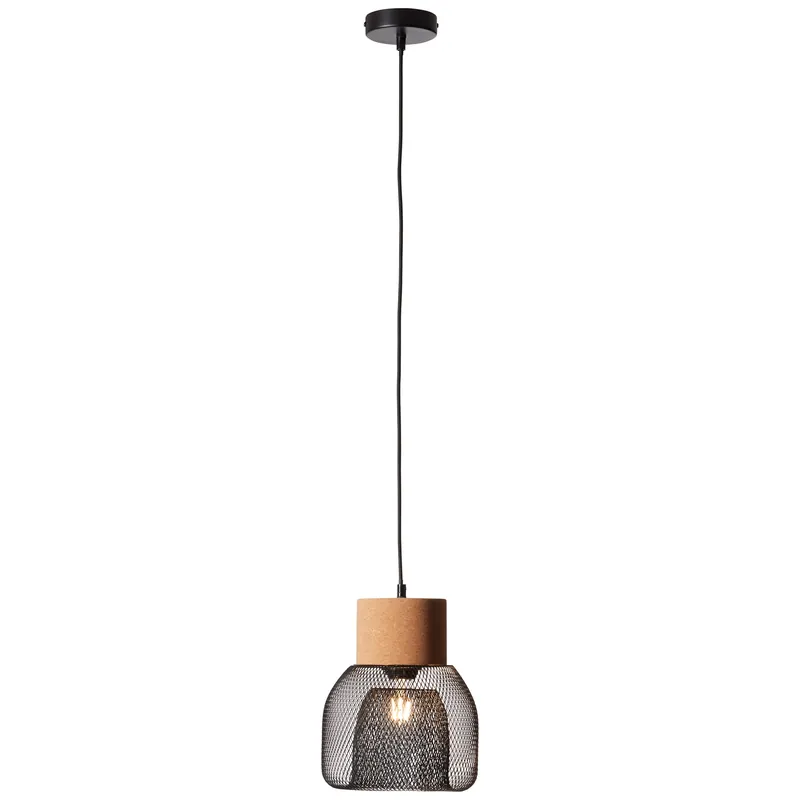 Mega-Angebot Brilliant Pendelleuchte Flaka schwarz Kork E27 max. 40W