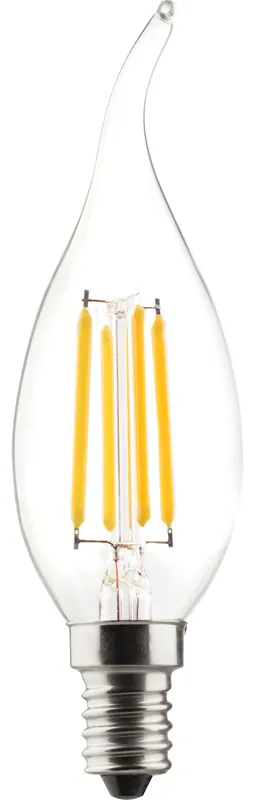 Highlight Müller Licht Retro LED-Filament Leuchtmittel Kerzenform 4.5W=40W E14 2700K (Warmweiß)