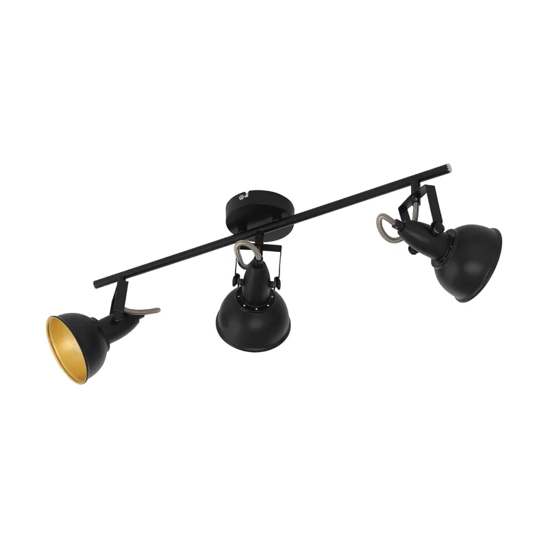 Eglo Deckenstrahler THORNTON gold schwarz E14 max. 28W schwenkbar Nur Für Kurze Zeit