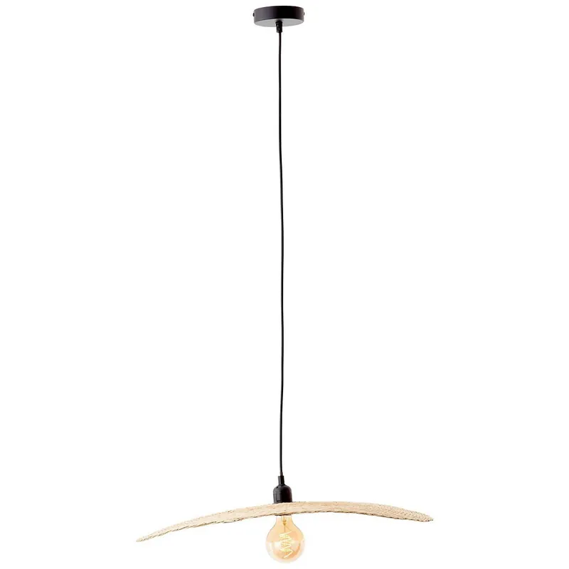 Garantierte Lieferung Brilliant Pendelleuchte Jefter Schwarz Bambus E27 max. 52W Ø60cm