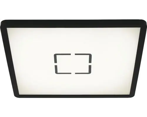 Briloner LED Deckenleuchte Free schwarz 18W 4000K Neutralweiß mit Backlight Sichere Zahlung