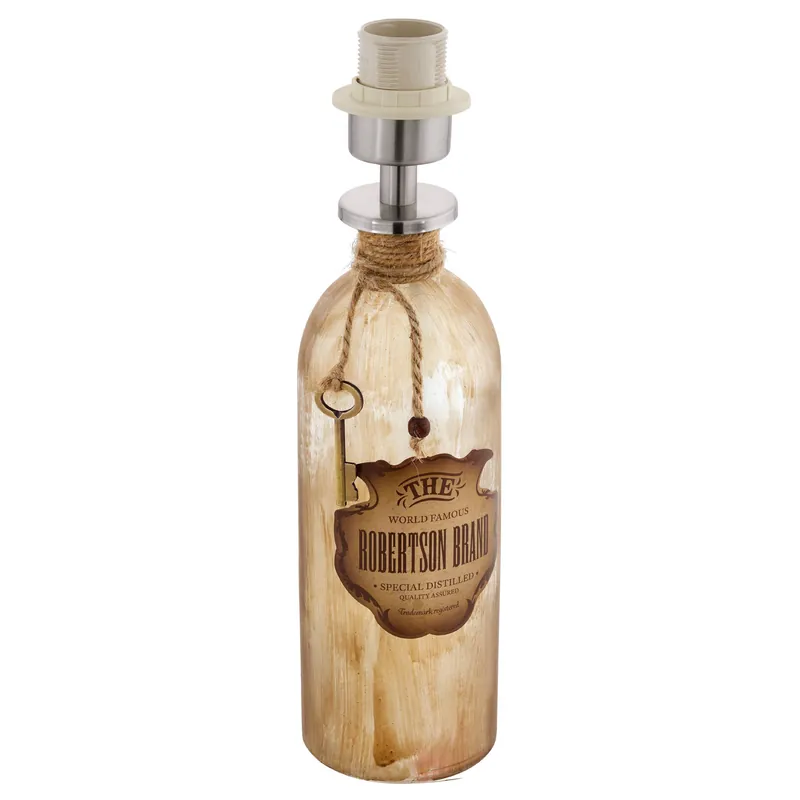 Nur Heute Eglo Tischleuchte MOJADA 1 Whiskey flasche braun E27 max. 40W Kabelschalter