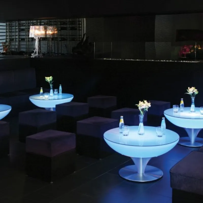 Lounge Tisch 45 LED Pro Multicolor RGB LEDs Fernbedienung 07-08-04 Garantierte Lieferung