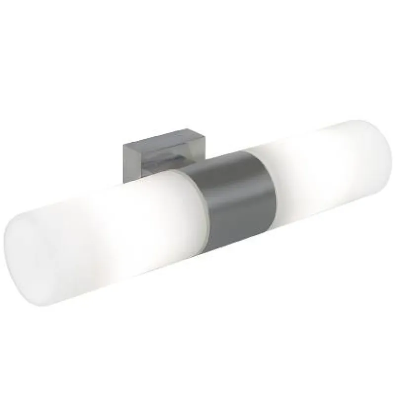 Wandleuchte Nordlux TANGENS Doppelt Bad E14 Gebürsteter Stahl Highlight