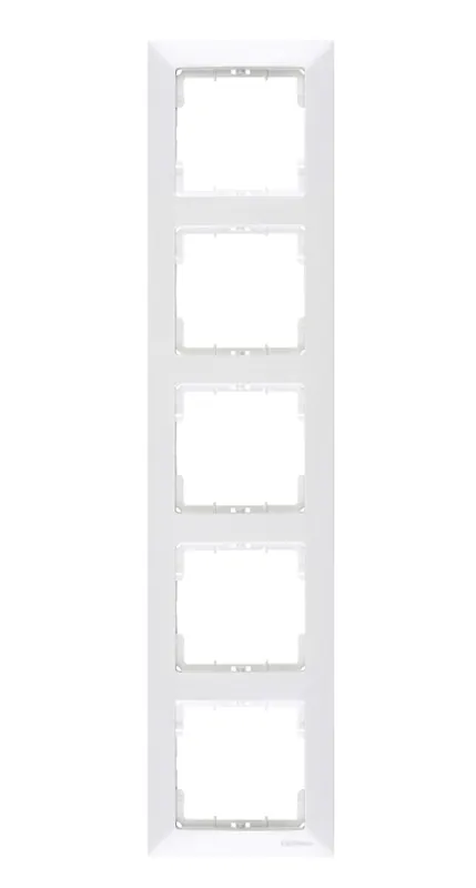Candela 5-fach Rahmen vertikal Mutlusan weiss für 5 Dimmer Steckdosen Aktuell