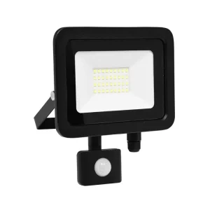 Schwarzer LED Strahler 30W city mit Sensor 5000K Tageslicht IP44 Bestseller